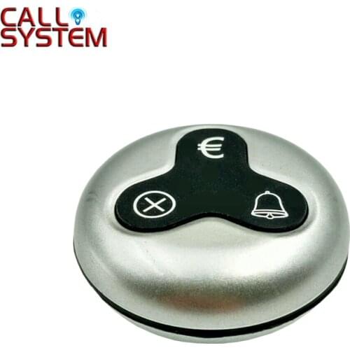 10pcs/pack 100% waterproof restaurant customers-waiter system K-O3 euro symbol Wireless Table Call Button