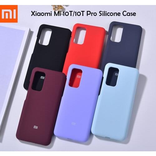 100% Original Xiaomi Mi 10T Pro/Redmi K30s Liquid Silicone Case Smooth Anti-finerprint Skin Cover Case MI10T Phone Housing Shell