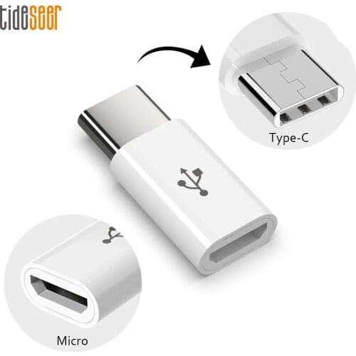 100pcs Type C Otg Adapter Micro Usb To Type-c Charger Cable for Samsung Galaxy S8 S9 Plus Otg Typec Charging Charger Converter
