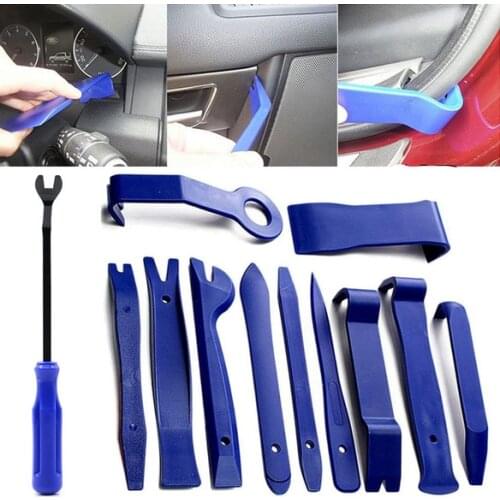 16Pcs Car Trim Removal Tool Auto Door Clip Panel Trim Removal Tool Kits Car Interior Plastic Seesaw Conversion Tool Dropshipping