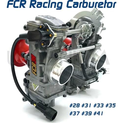 2pcs sets Racing Carburetor For Dirt Bike MotorCross Scrambling FCR Carburetor Add Power 30