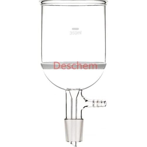 350ml 24/29 Glass Buchner Funnel 3# Coarse Filter 10mm Filtration Hose Adapter
