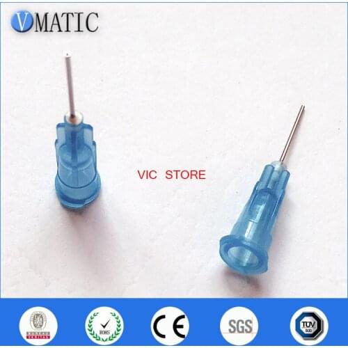 Free Shipping 100Pcs 23G Quality Pinhead For Dispensing Machine Syringe Needle Metal Pinhead Glue Dispenser Needle Tip 1/2 Inch