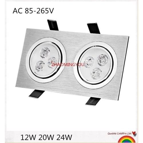 YOU Freeshipping 12W 20W 28W led Ceiling dimmable Epistar LED ceiling lamp Recessed Spot light Downlight 110V-220V