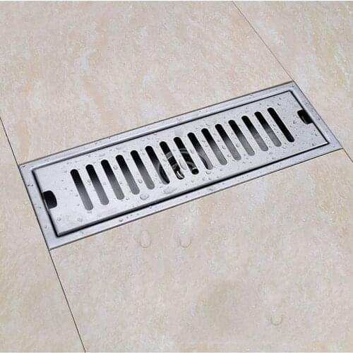 Large Displacement Deodorant Floor Drain Shower Drain 304 Stainless Steel Shower Floor Drain Long Channel Drain For Hotel