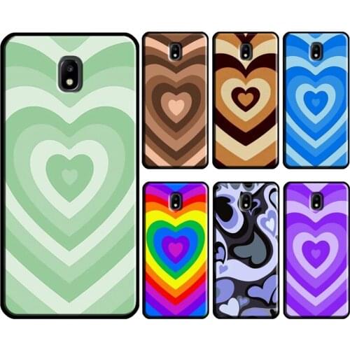 Latte Love Brown Heart Aesthetic For Samsung Galaxy J1 J3 J4 J5 J6 J7 2016 2017 A3 A5 A6 A8 A9 J2 Core J8 2018 Phone Case