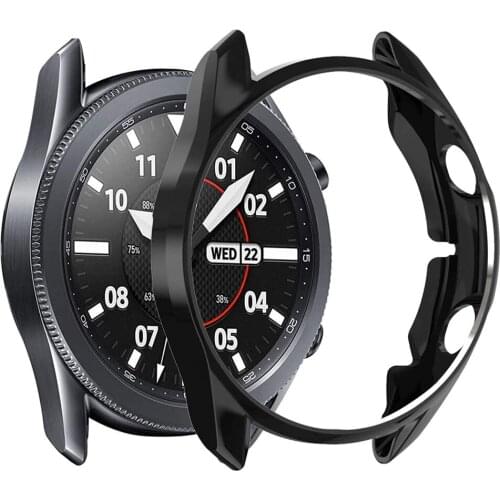 For samsung galaxy watch 3 case 45mm 41mm soft TPU protector cover for galaxy watch 3 45mm 41mm case Bumper shell Shock-Proof