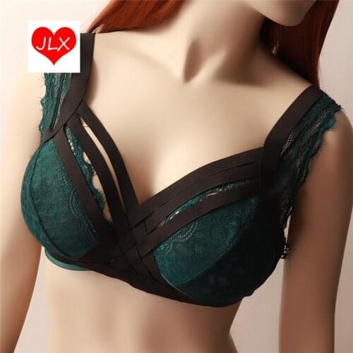 JLX.HARNESS Women pastel goth Bondage Harness belt Adjustable harness Strappy Tops Cage Bra sexy cosplay Body Harness Belt