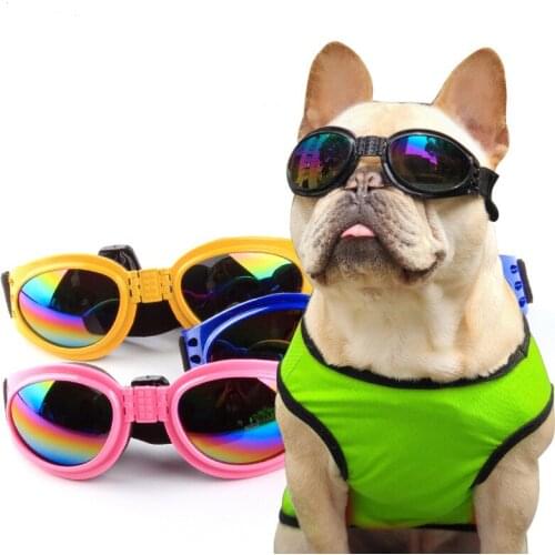 Best Selling Pet Glasses 6 Color Foldable Small Medium Large Dog UV Protection Sunglasses Dog Cat Accessories Pet Supplies