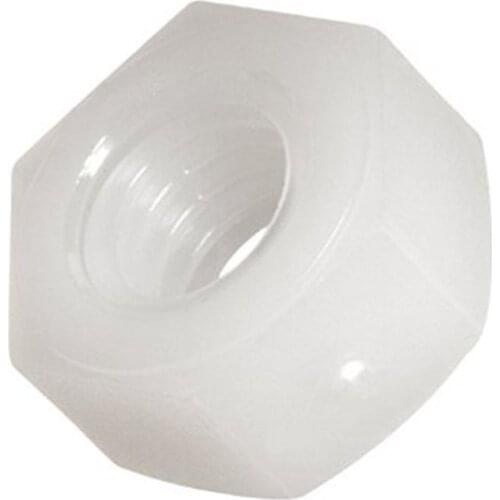 M2-M20 DIN934 White Black Plastic Hexagon Nylon Hex Nut 500pcs/lot
