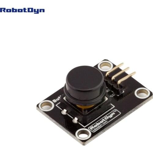 Button key switch module (BLACK). With LED light of action