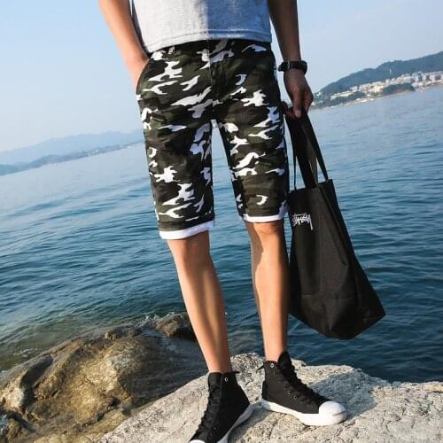 Men Camouflage Cargo Shorts 2018 New Brand Male Loose Cargo Pants Men Casual Work Short Pants Plus Size 28-38