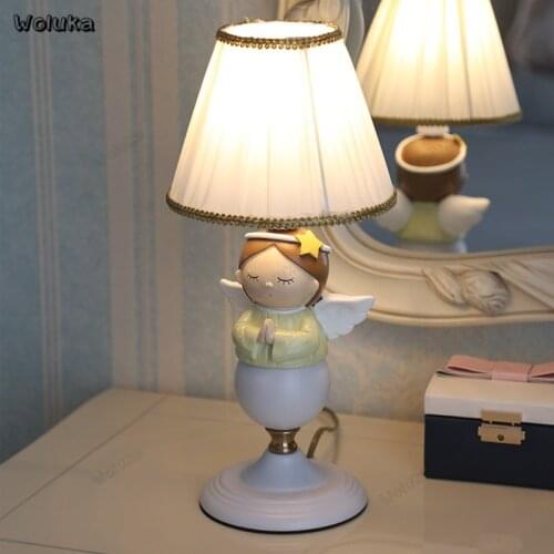 Blessing Angel Desk Lamp Model Room Childrens Room Decoration Bedroom Dressing Bedside Cartoon Desk Lamp CD50 W07