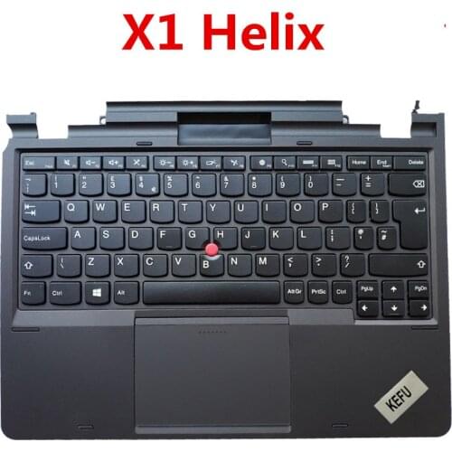 New Original Laptop Keyboard Palm Rest With Touch Pad for Lenovo IBM ThinkPad X1 Helix Genuine Keyboard for X1 Helix