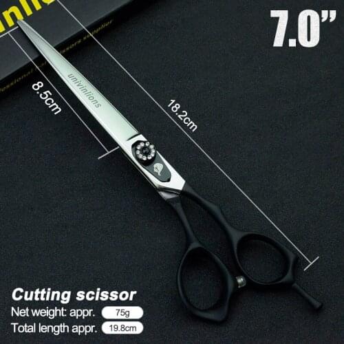 7" Pet Dog Gromming Scissors Cutting Shears Sharp Edge Pet Cutting Scissors for Dog Grooming Stainless Steel Straight Scissors