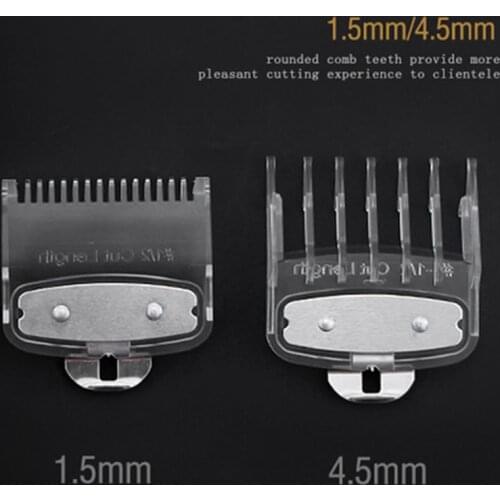 2PCS Professional Clear Hair Clipper Limit Combs Hair Trimmer Guides Guards Kit 1.5MM/4.5MM For For Wahl Clipper Replacement