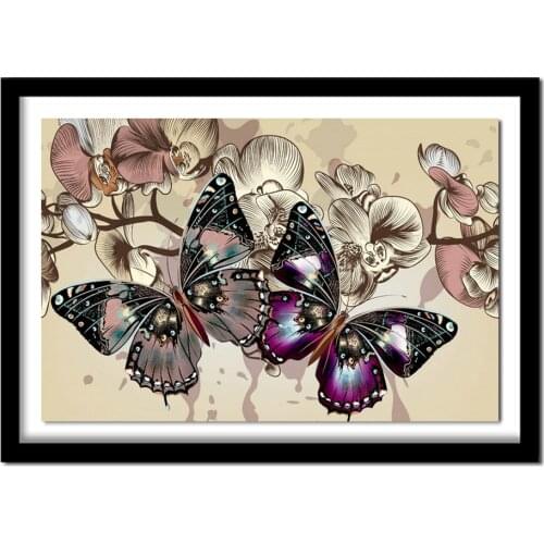 Puzzel picture,full diamond embroidery square diamond 5d diy diamond painting diy diamond painting butterfly embroidery