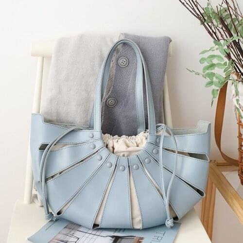 Women Luxury Handbags Designer big Semicircle Shoulder Bag High-quality Leather Female Messenger Bag Women Bags Female Purse