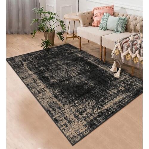 Gri Krem Rengi Halı şönil orjinal desenli halı oturma odası yatak odası mutfak kaymaz anti alerjik ücretsiz kargo halı