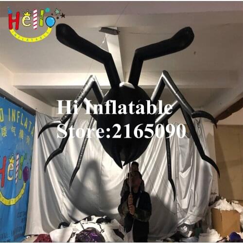 4 m long street carnival decoration party events walking with pole inflatable ant insect puppet costume