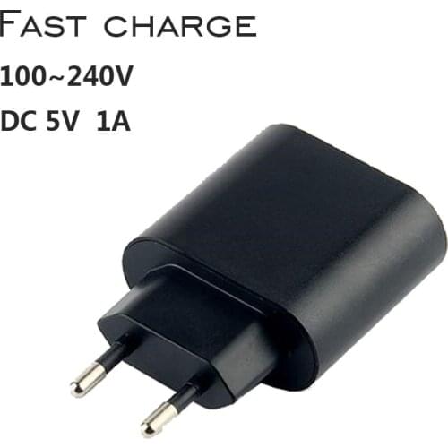 Kingwei USB Charger 5V 1A Universal Portable Travel Wall Charger Adapter Samsung EU Plug Mobile Phone Charger for iPhone Laptop