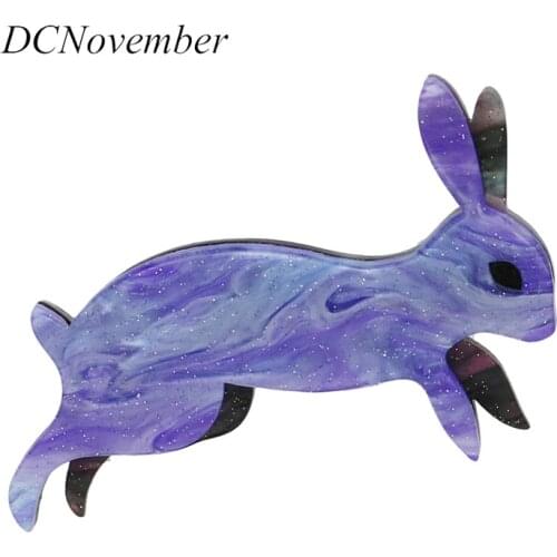 Vintage Easter Bunny Rabbit Brooch Acrylic 3 Colors Acrylic Brooch Acetate Rabbit Brooch Pin Accessory