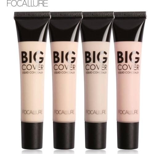 FOCALLURE Big Cover Liquid Concealer Moisturizing Oil-control Waterproof Contour Makeup Face Primer Face Cream