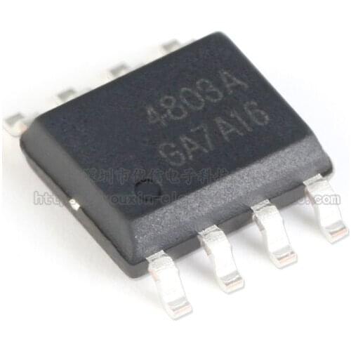 100pcs / 1 lot Original AO4803A SOIC-8 dual P channel -30V-5A SMD MOSFET