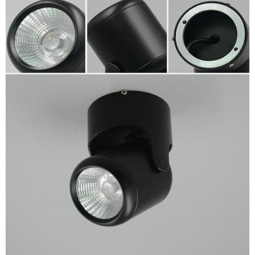 12W CREE LED COB Track light Lamp COB LED light 180 degree rotation LED spot light for Ceiling mounted lighting