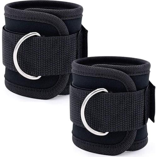 2 Pcs Fitness Ankle Straps,Ankle Workout Straps for Exercise with Fitness Equipment,Adjustable D-Ring Resistance Straps