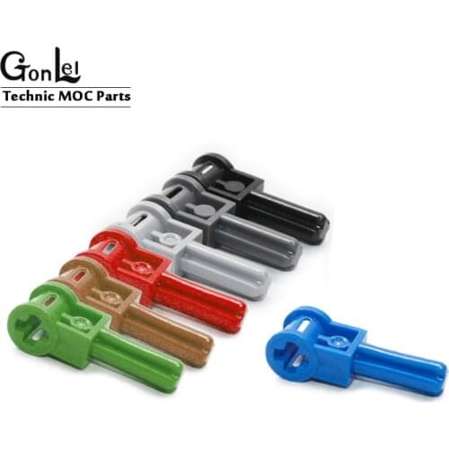 20Pcs/lot High-Tech Axle 1.5 with Perpendicular Axle Connector Pole Reverser Handle 6553 MOCBuilding Block Bricks Particles Toys
