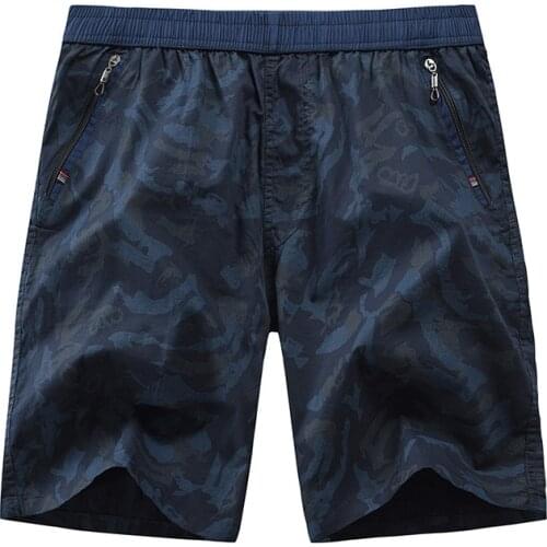 2021 Summer New Fashion Casual Camouflage Five-Point Overalls Camouflage Multi-Zipper Casual Shorts Men