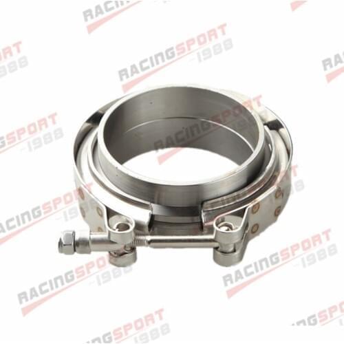 3.0'' V-Band Flange & Clamp Kit For Turbo Exhaust Downpipes Mild Steel
