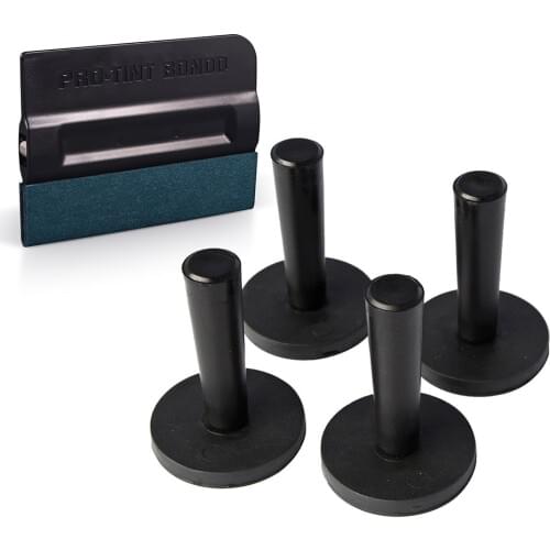 EHDIS 5pcs Vinyl Wrap Car Film Magnet Holder Carbon Fiber Wrapping Suede Magnetic Squeegee Auto Car Sticker Install Fixing Tools