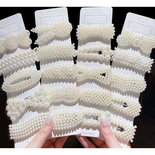 5 Pcs Pearl Hair Clip for Women Hair Accessories Girls Korean Hairpins for Hair Barrette 2021 Hair Pin