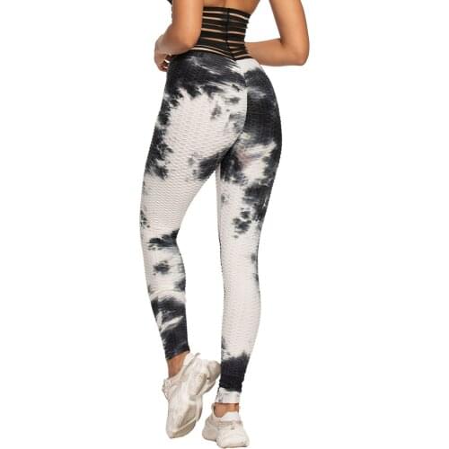 GYMQUASAR Tie Dye Women Seamless Yoga Pants Push Up Leggings Fitness Gym Sport Running Yoga High Waist Energy Workout Leggings