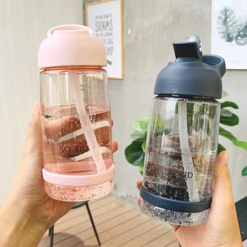 550ml/800ml/1000ml Outdoor Water Bottle with Straw Sports Bottles Eco-friendly with Lid Hiking Camping Plastic BPA