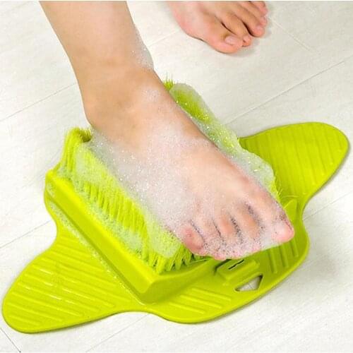 Household Bathroom Foot Cleaning Brush Slipper Plastic Massage Slipper Foot Scrubber Bath Shoe with Brush Remove Dead Skin