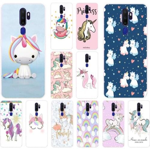49AS Fat Unicorn On Rainbow Jetpack Soft Silicone Back Cover Case for OPPO A5 A9 2020 A1K A5S A7 AX7 A11X cover funda