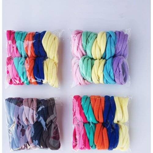 50pcs/lot Colorful Children Hair Rope Girls Elastic Rubber Rope Ponytail Holder Accessories Kid Headwear Accessories Photo Props
