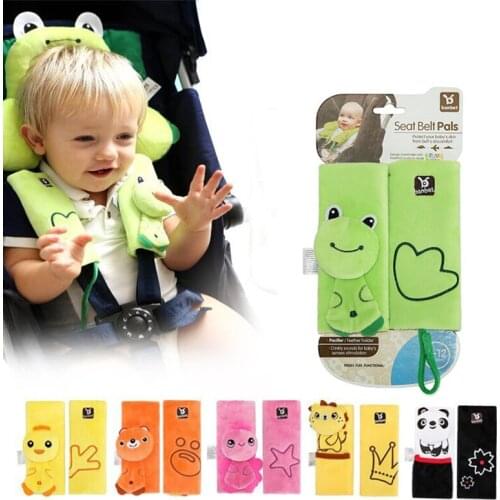 Baby Storller Seat Safety Belt Strap Cover Pad Cartoon Shoulder Pads Safety Belt Protector Cushion Baby Stroller Accessories