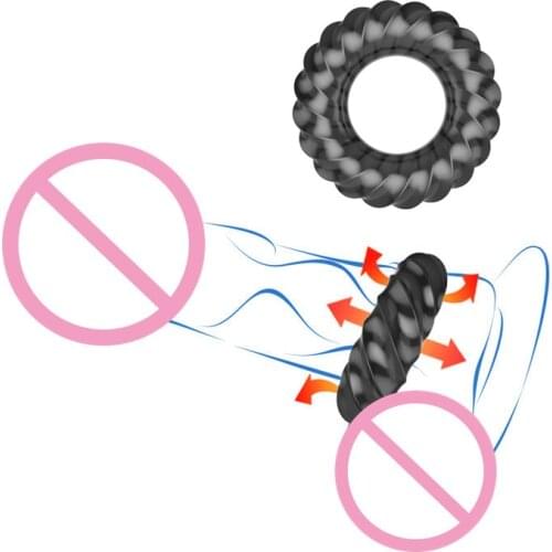 Delay Ejaculation Cock Ring Penis Ring Dick Ring Enhance Sex Staying Power Soft Elastic Sex Toys for Men Penis Adult Sex Toys