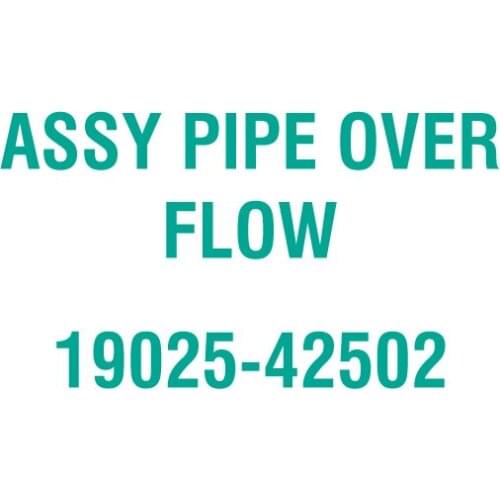 For Kubota 19025-42502 ASSY PIPE OVER FLOW