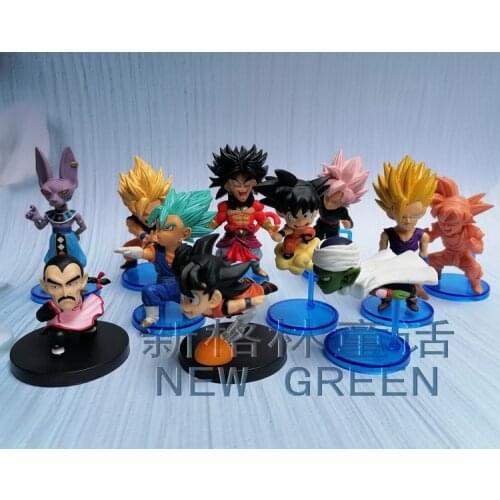BANDAI Dragon Ball Action Figure Genuine WCF Series Fierce Battle Legend Running Brave Saiyan Son Goku Broly Gogeta Rare Model