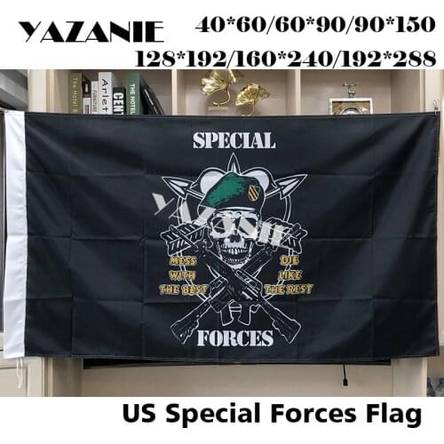 YAZANIE United States US Army Military Special Forces Flag Single Double Sided Printed Polyester American Brass Grommet USA Flag