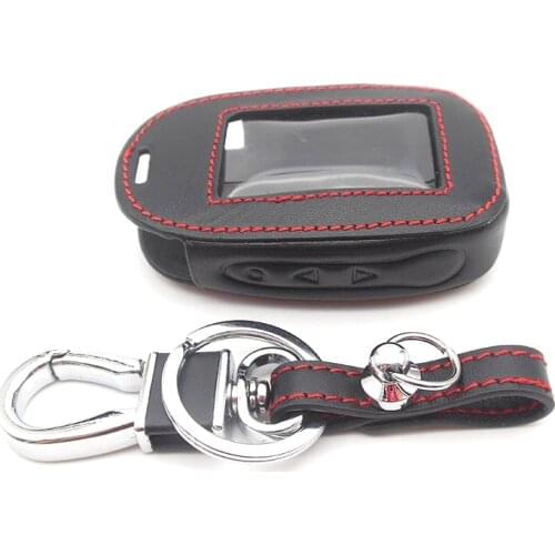 B92 Leather Car Key Case for Starline B92/B64/B62/B94 Twage Two Way Car Alarm System LCD Remote Controller Cover