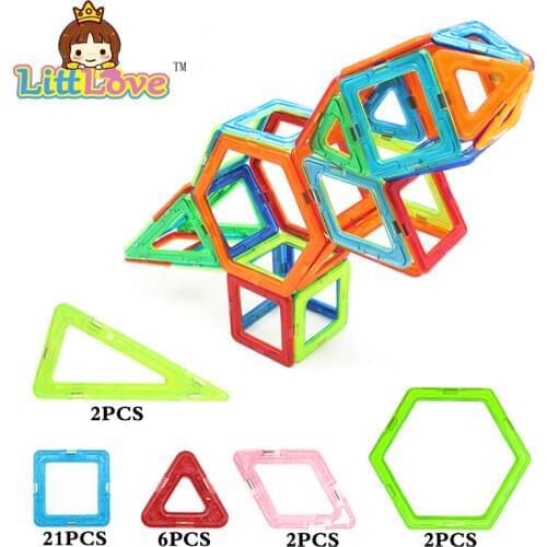 33 Pcs/Set Big Size Dinasour Magnetic Designer Educational Building Blocks Plastic Assemble Enlighten Bricks Kids Toys