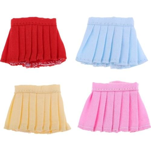 Cute Summer Pleated Mini Skirt Fits for 11cm OB11 Dolls Clothing Accessory