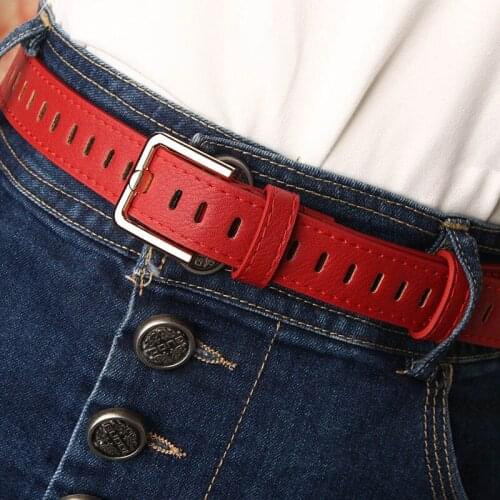 Fashion Business Ladies Belt Square PU Womens Belts