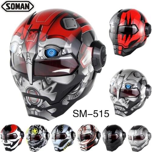Motorcycle Helmet Moto Biker Casque Motocross Helmet Riding Cruiser Vintage Retro Capacetes Motorbike Full Face Helmet